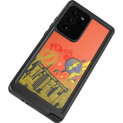 DC Comics The Flash City Collage Art Galaxy Note20 Ultra 5G Waterproof Case